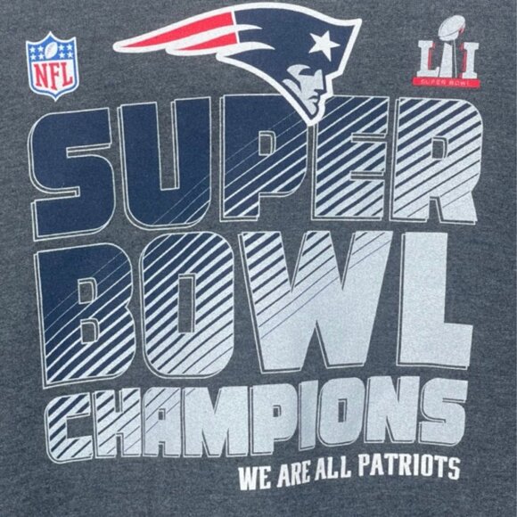 NFL PRO LINE | Unisex Gray Superbowl 52 New England Patriots Hoodie | Size XL - Picture 3 of 11